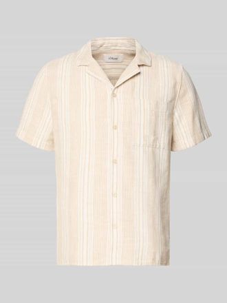 s.Oliver Red Label Regular Fit Freizeithemd aus reiner Baumwolle in Beige, Gr&ouml;&szlig;e XXL