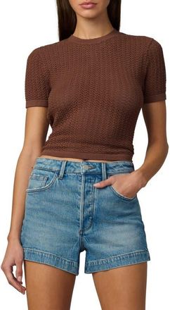 Joe's Baby Open Stitch T-Shirt in Chocolate at Nordstrom, Size X-Small