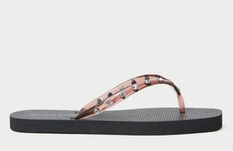 Loeffler Randall Womens Taryn Flip Flop In Brown