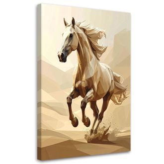 Feeby Impresi&oacute;n De Imagen, Caballo Blanco Geom&eacute;trico Galopando, 70x100