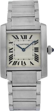 Cartier Pre-owned Cartier Tank Francaise Quartz Silver Dial Ladies Watch W51003Q3