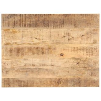 Berkfield Home Table Top Solid Mango Wood 25-27 mm 90x70 cm in Brown