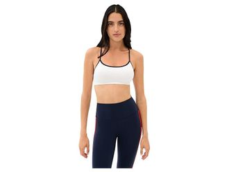 SPLITS59 Loren Seamless Bra Womens Bra White/Indigo : XS-SM, Nylon/Spandex