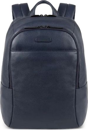 Piquadro logo-plaque backpack - Blue
