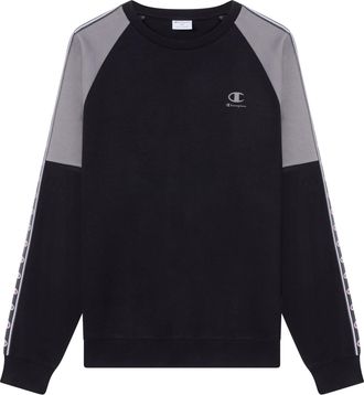 Champion Sweatshirt CHAMPION Sports-inspired Interlock Crewneck with Tape detailing, Herren, Gr. XXL, nbk, dgg, Obermaterial: 82% Baumwolle, 18% Polyester, nor