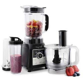 MegaChef 1400 Watt Knob Panel 8 Cup Blender with Food Processor and 2 To-Go Cups in Black at Nordstrom