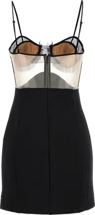 Nensi Dojaka Womens Black Viscose Short Dress