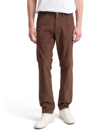 Tom Tailor Chinohose TOM TAILOR, Herren, Gr. 30, L&auml;nge 34, bag braun, Web, Obermaterial: 99% Baumwolle, 1% Elasthan. Futter: 100% Baumwolle, unifarben, straight 