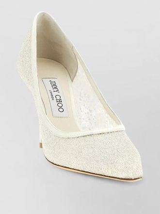 Jimmy Choo London love pumps glitter finish pointed toe stiletto