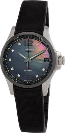 Longines Conquest V.H.P. Quartz Diamond Mens Watch L3.319.4.88.9