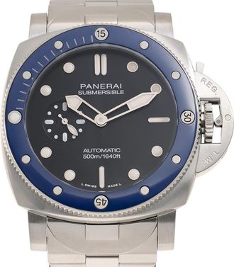 Officine Panerai Submersible Black Dial Mens Watch PAM01756