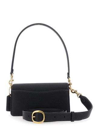 Coach Womens Crossbody Bag Tabby 20 Black Leather Cow Shoulder