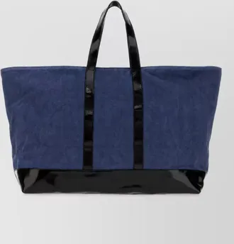 Gimaguas canvas and leather tote bag