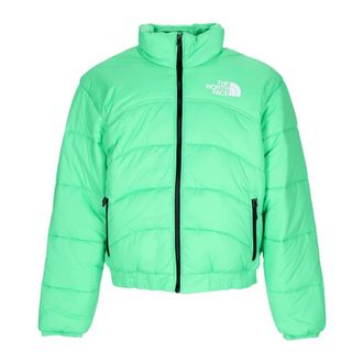 The North Face High Neck Donsjas - Heren - Ski Jassen - Groen - XL - Polyester - Fitness