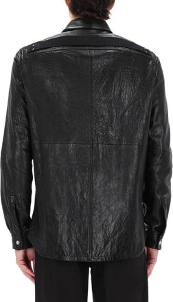 Rick Owens Leather Jacket - Black