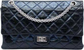Chanel Borsa a spalla Double Flap Pre-owned - - Pre-owned - Donna - Blu - ONE SIZE