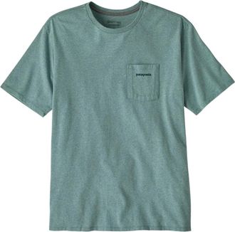 Patagonia Boardshort Logo Pocket Responsibili-Tee - unisex - Outdoor shirts - Groen - S - Katoen - Fitness