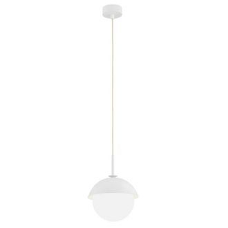 Netlighting Cappello Globe Pendant Ceiling Light Opal Matt Cream White in Beige