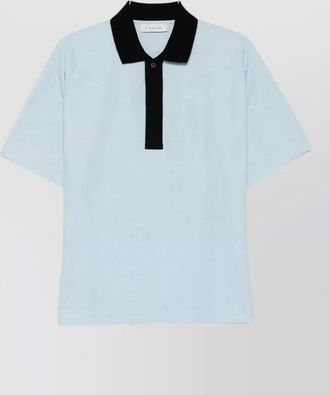 Lanvin polo shirt short sleeves ribbed collar