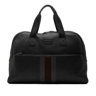 Gucci Pre-owned Gucci Web Leather Travel Bag Unisex V24UGPK7CWRO6EUJ