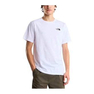 The North Face Outdoor Tops, male, White, Size: 2XL Printed Short Sleeve Round Neck T-Shirt