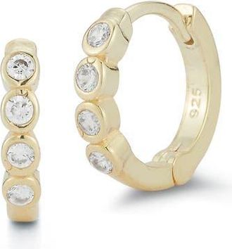 Glaze Jewelry CZ Huggie Hoop Earrings in Gold at Nordstrom Rack