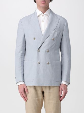 Eleventy Blazer a doppiopetto in misto lino Eleventy