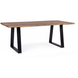 Hellin Tavolo Artur rettangolare, con gambe, in legno di acacia da 200 x 95 cm