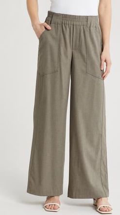 Democracy Ab Leisure Pull-On Wide Leg Pant in Fresh Thyme at Nordstrom Rack, Size X-Small
