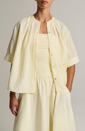 Vince Pleated Top in Sun Petal at Nordstrom, Size X-Large