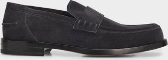 Gianvito Rossi Men & apos;s Preppy Suede Penny Loafers