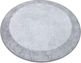 RugsX Rugsx - Alfombra lavable miro 51648.802 circulo Mármol antideslizante - gris claro grey circulo 200 cm