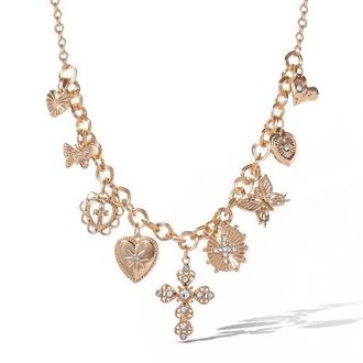 Jessica Simpson Gold Cross Necklace at Nordstrom