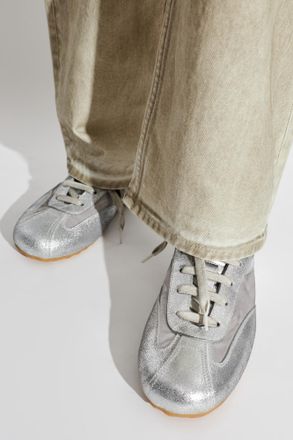 Alexander McQueen Boxe Sports Shoes, Womens, Silver