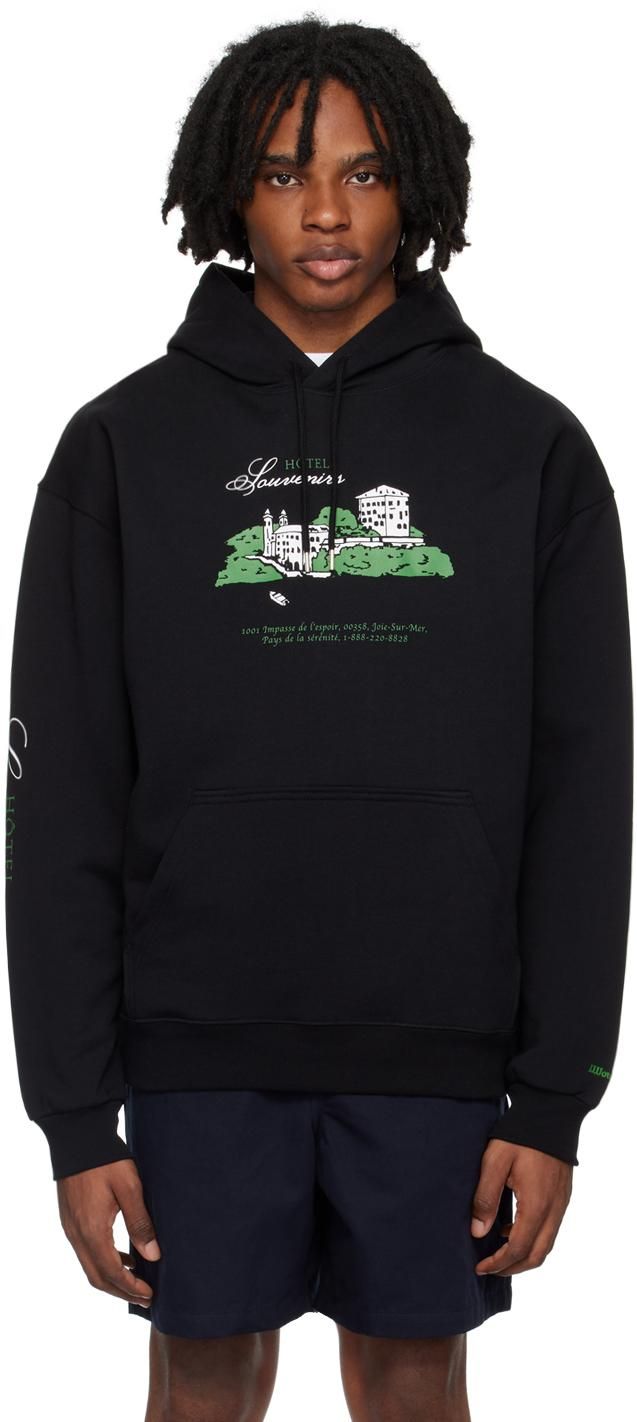 パーカー・フーディ A.P.C. Men Hoodies COHBYM27920 LZZ BLACK A.P.C. logo-embroidered Cotton Hoodie | Black | FARFETCH