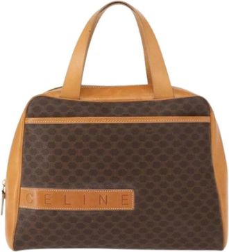 Celine Pre-owned Handbags, female, Brown, Size: ONE SIZE Pre-owned Canvas Handbag