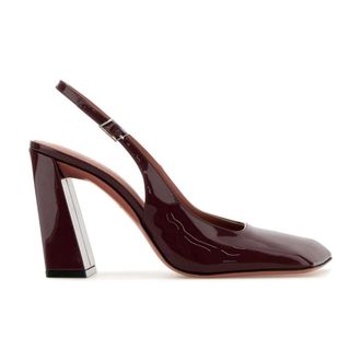 Amina Muaddi Pumps, female, Purple, Size: 8 US Charlotte Sling