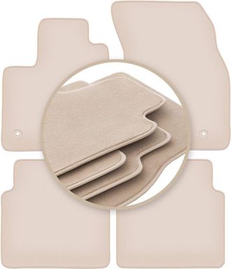 OEM Alfombrillas Premium Beige Para: Ford Focus Mk4 Hatchback, Sed&aacute;n, Familiar, Turnier, Turnier Active 2018