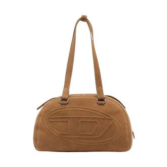 Diesel Handbags, female, Brown, Size: ONE SIZE 1DR Dome Shoulder Bag