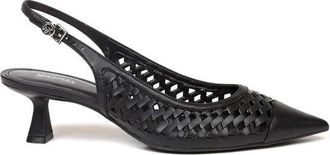 Michael Kors Amali Kitten Pump - Dames - Pumps - Zwart - 39 EU - Schoenen