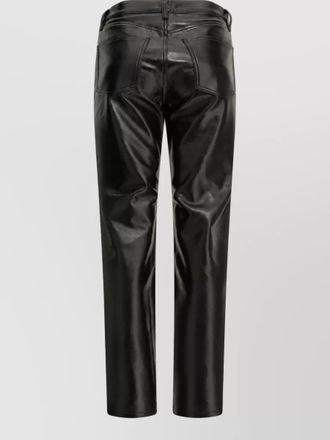 A Gold E recycled leather straight-leg pants