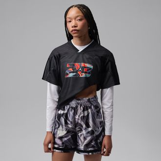 Nike Jordan Womens Jordan Flight Jersey in Black | IV5220-010