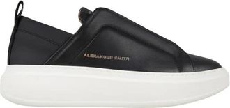 Alexander Smith Wembley Slip-on Donna in zwart leer - Dames - Sneakers - Zwart - 37 EU - Leer - Schoenen