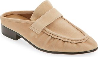 Tony Bianco Glacier Loafer Mule in Wheat Suede at Nordstrom, Size 7.5