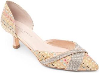 Patricia Green Milan dOrsay Pump in Rainbow Raffia at Nordstrom, Size 10