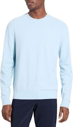 Theory Riland Crewneck Sweater in Light Ocean Air at Nordstrom, Size Xx-Large