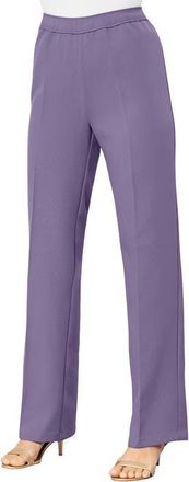 Roaman's Plus Size Wide Leg Bend Over Pant in Soft Grape at Nordstrom, Size 42
