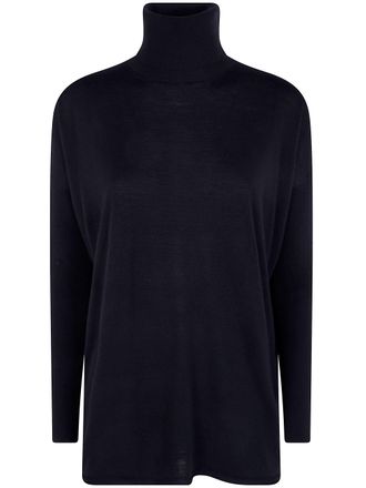 Gentryportofino Sweater Wool Silk D603wa G0009 Black
