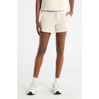 Lord & Taylor Dreamweave Retro Shorts in Heather Brown Rice at Nordstrom, Size X-Small