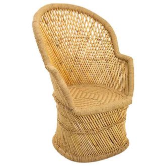 Wanderlust Deco Wanderlust Deco - Sill&oacute;n Redondo De Bamb&uacute; Marr&oacute;n 69x50x109